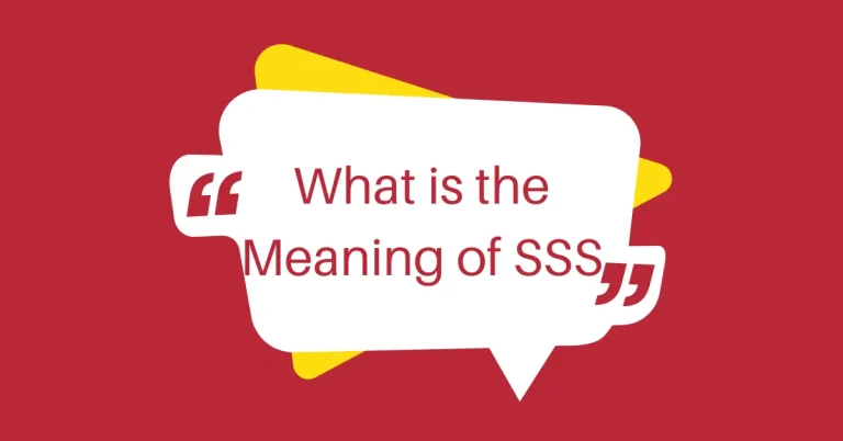 What is the Meaning of SSS – Social Security System