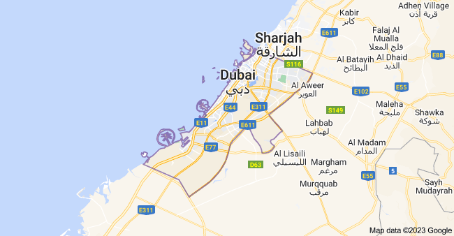 Google Map Location dubai