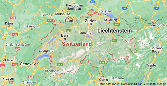 Google Map Location switzerland