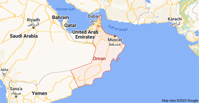 Google Map Location oman