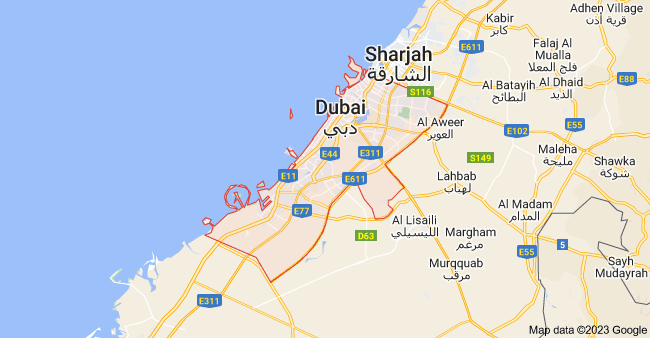 Google Map Location Dubai