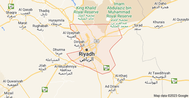 Google Map Location Riyadh