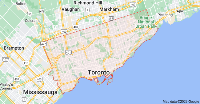 Google Map Location toronto